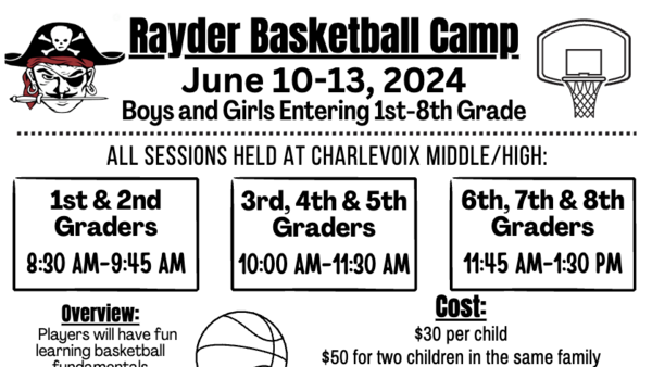 Rayder Basketball Camp Flyer